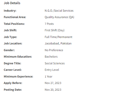HP & Distribution Officer need by INGO Solidarites International Jobs 2023