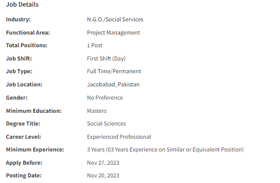 INGO need HP Team Leader Jobs 2023