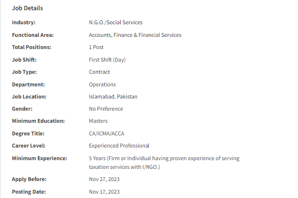 INGO Muslim Aid International Jobs 2023