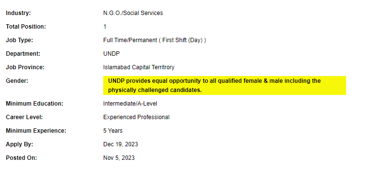 UNDP need Project Monitoring and Evaluation (M&E) Assistant Jobs 2023