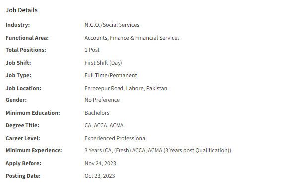 Namal Education Foundation need Manager Accounts / Finance Jobs 2023