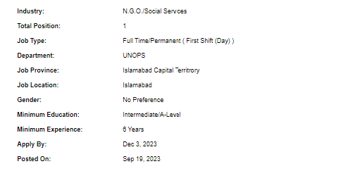 UNOPS need ICT Associate Jobs 2023