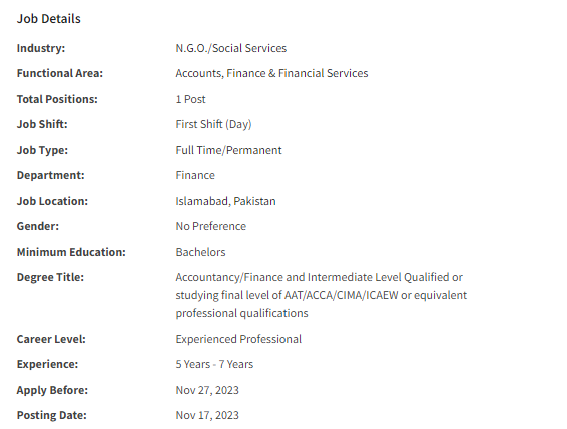 Islamic Relief International need Regional Finance Coordinator Jobs 2023