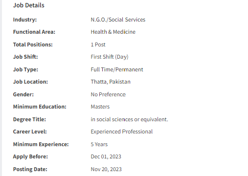 INGO need SBCC Coordinator Jobs 2023