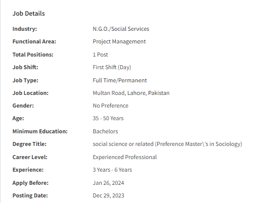 Project Manager need by Anti Corruption Anti Crime Forum Jobs 2023