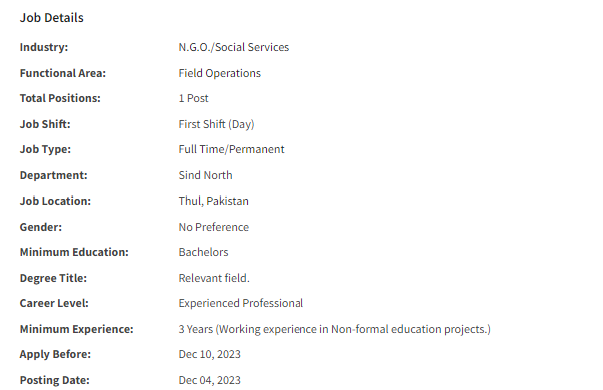 ACTED International INGO need Community Mobilizer Jobs 2023