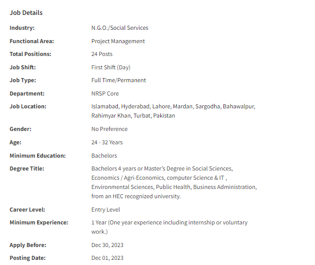 NRSP NGO need Management Trainee for multiple cities Jobs 2023 nrsp