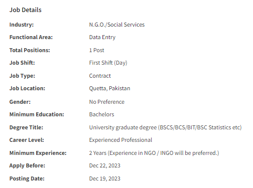 SIF France INGO need Data Entry Operator Jobs 2023