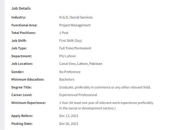 Mercy Corps International need Project Assistant Jobs 2023