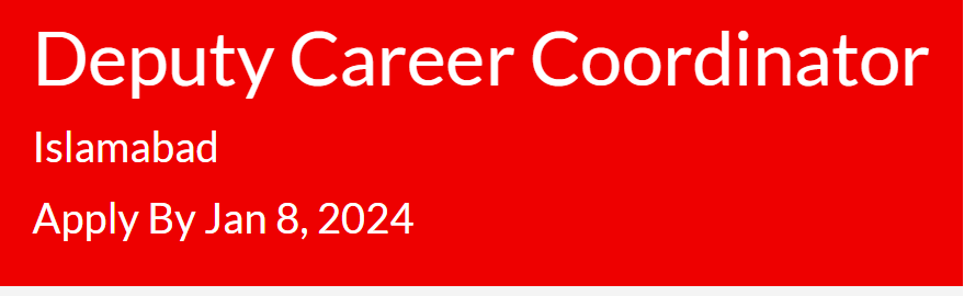 MSF International INGO need Deputy Career Coordinator Jobs 2023