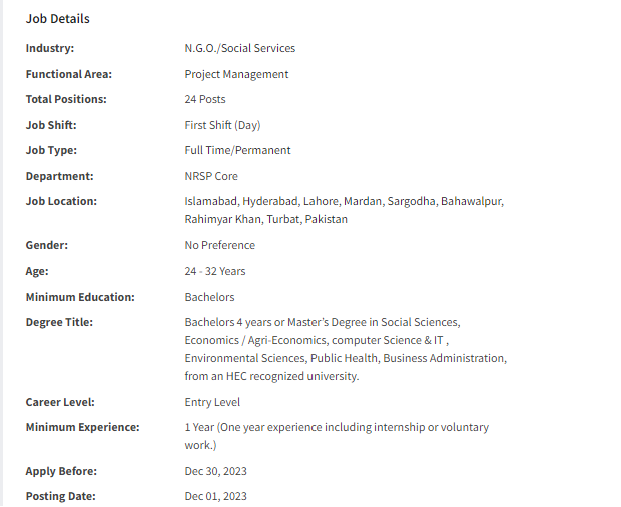 NRSP NGO need Management Trainee for multiple cities Jobs 2023