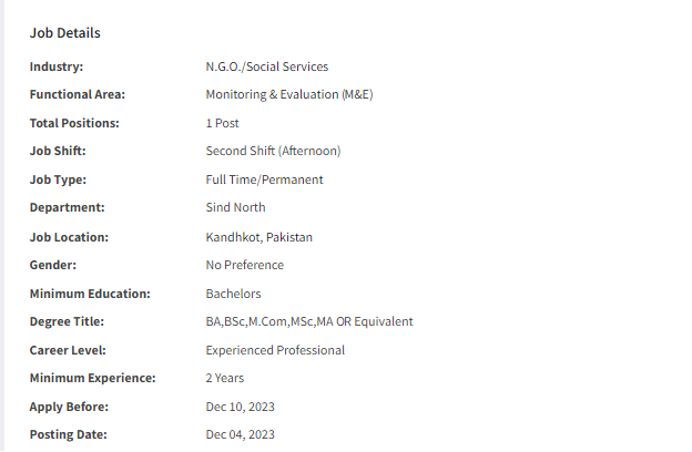 Area Accountability Assistant need by INGO ACTED International Jobs 2023