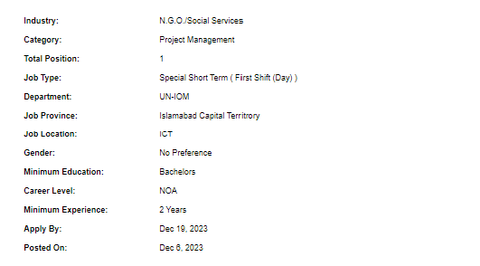 UN-IOM need National Gender-Based Violence Officer Jobs 2023
