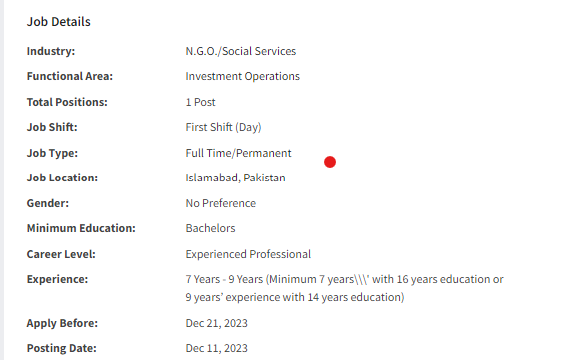 Islamic Relief International INGO need ICT Engineer Jobs 2023