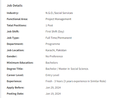 Social Mobilizer need by INGO Islamic Relief International Jobs 2024