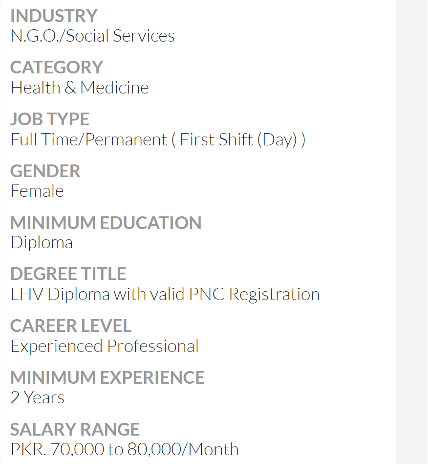 MSF - France International need Lady Health Visitor Jobs 2024