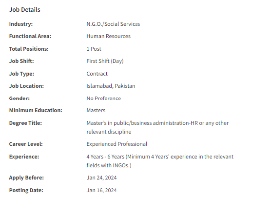 Qatar Charity INGO need Human Resources Analyst / Officer 2024