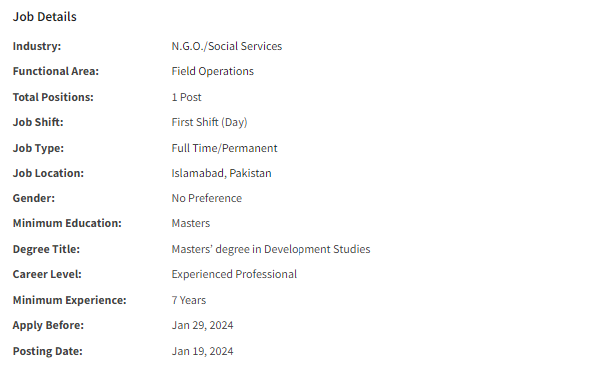 Head of Programs need by INGO Cesvi International Jobs 2024