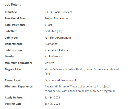 Mercy Corps International INGO need Project Coordinator Jobs 2024