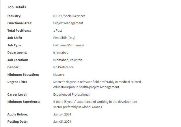 Mercy Corps International INGO need Sr. Program Officer Jobs 2024