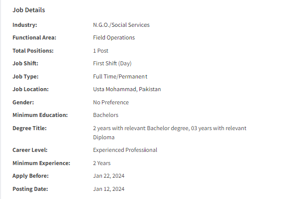Islamic Relief International need Water Trucking Supervisor Jobs 2024