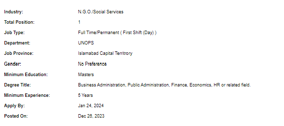 UNOPS need Support Services Manager Jobs 2024