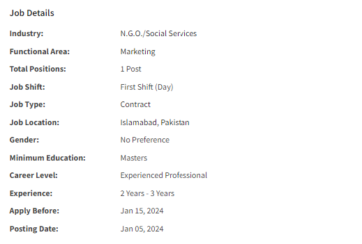 Social Media Officer need by NGO Shifa Foundation Jobs 2024