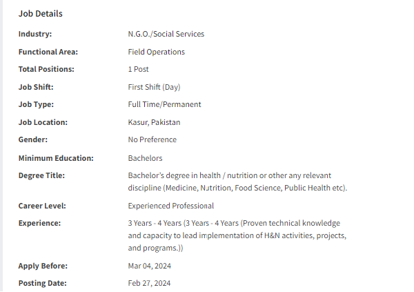 District Program Coordinator need by INGO Qatar Charity Jobs 2024