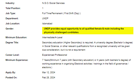 Training Associate need by UNDP Jobs 2024