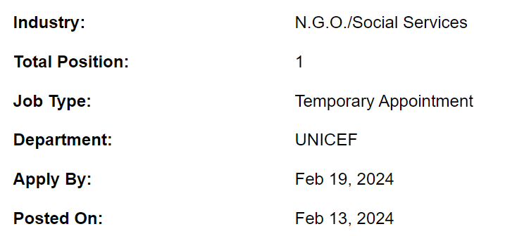 Social & Behavior Change Officer need by UNHCR Jobs 2024