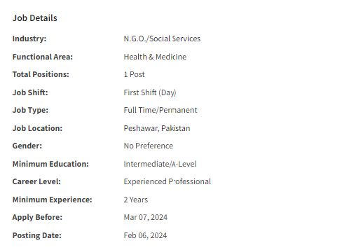Community Outreach Worker by NGO Jobs 2024