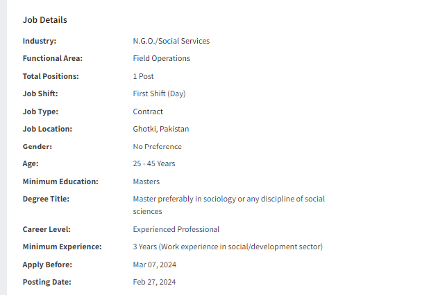 District Project Manager need by NGO Strengthening Participatory Organization Jobs 2024