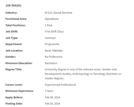 Child Protection Officer need by NGO Jobs 2024
