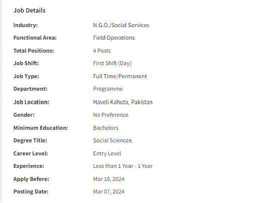 Community Mobilizer need by Islamic Relief International Jobs 2024