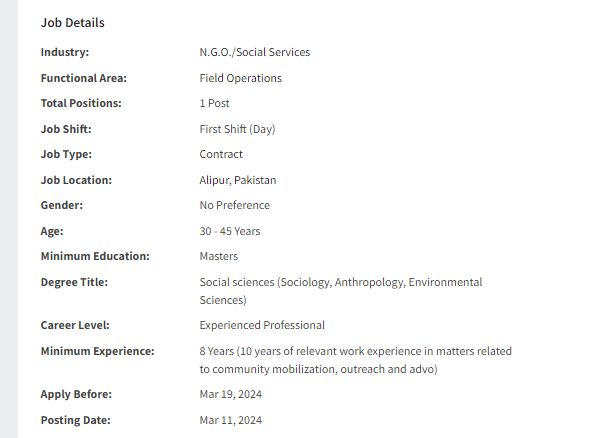 Social Mobilizer need by NGO Strengthening Participatory Organization Jobs 2024