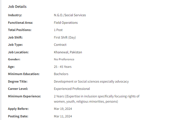 Community Facilitator need by NGO Strengthening Participatory Organization Jobs 2024