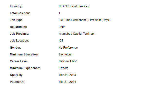 Finance and Travel Assistant need by UNV Jobs 2024