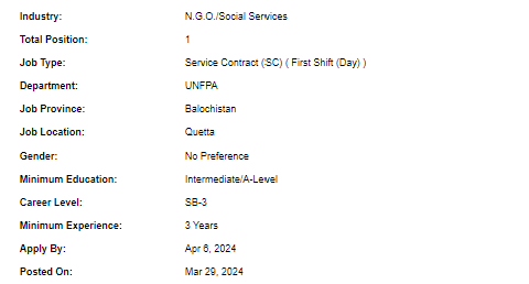 Programme Assistant need by UNFPA Jobs 2024