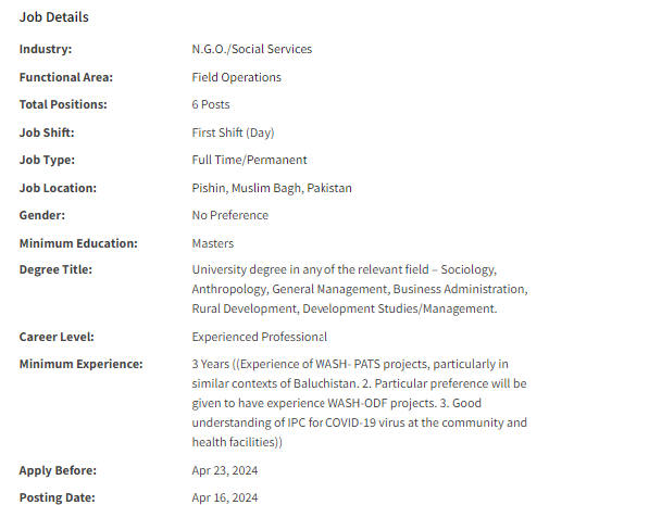 Social Organizer need by INGO Qatar Charity for multiple cities Jobs 2024