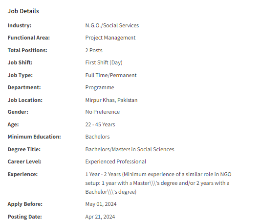 Hygiene Promoter need by INGO Islamic Relief International Jobs 2024