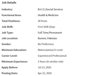 Community Health Worker need by NGO Jobs 2026