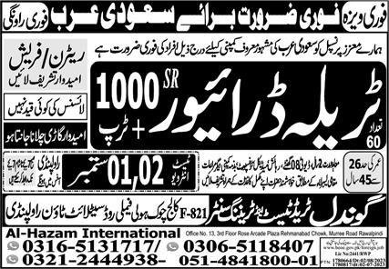 Latest Traila Driver & HTV Driver Jobs In Saudi Arabia 2023