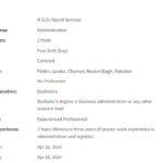 Admin and Logistics Assistant need by INGO Qatar Charity for multiple cities Jobs 2024