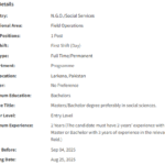 Assistant MEAL Officer need by INGO Islamic Relief International Jobs 2025