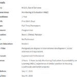 MEAL Officer need by INGO Muslim Aid International Jobs 2025 MEAL Officer need by INGO Muslim Aid International Jobs 2025