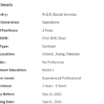 District Manager need by NGO Shifa Foundation Jobs 2025 District Manager need by NGO Shifa Foundation Jobs 2025