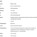 Female Facilitation Centre Coordinator need by NGO Jobs 2026 Female Facilitation Centre Coordinator need by NGO Jobs 2026